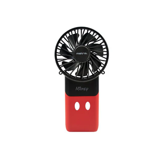 [clearance][display Set] Mistral Mrf500 Mickey Disney Rechargeable Usb Fan 3 Speed Battery Cap 800mah