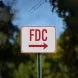 Fire Department Connection Fdc Aluminum Sign Reflective