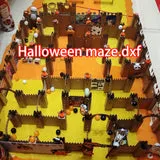 Tyvok Halloween Maze Engraving File - Lightburn Compatible
