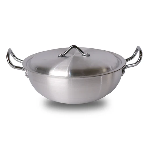 Chef Best Aluminum Metal Finish Wok/ Karahi-metal Finish