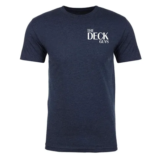 Deck Guys Mato & Hash Unisex Blended Comfort T-shirt Front And Back Print - Heather Navy/medium