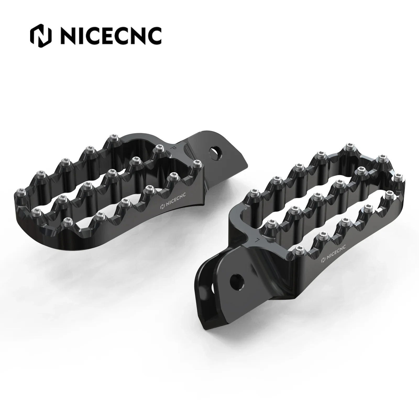 Enlarged Wide Foot Pegs Footrest For Bmw R1200gs Adventure 2013-2018 R1250gs Adv 2019-2024 - Black/footpegs