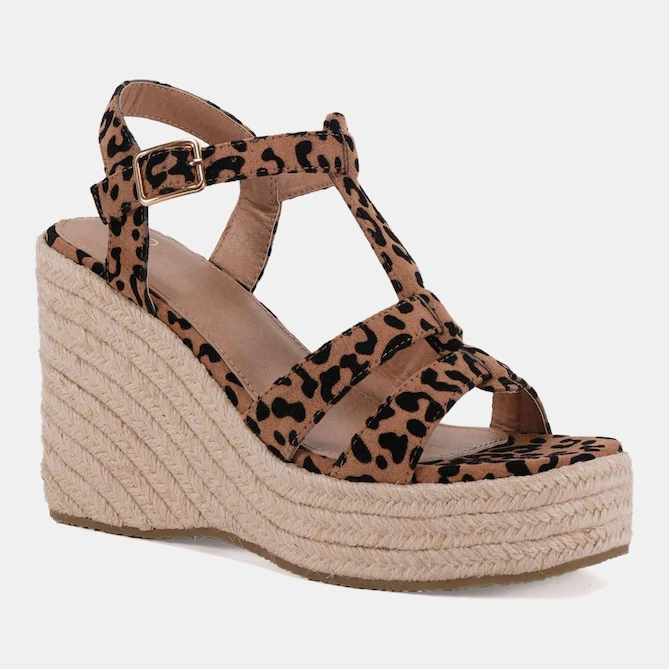 Novo Animal Beatrix Tbar Wedge Espadrille Sandals