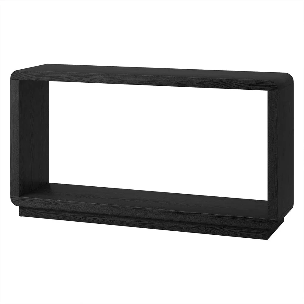 Lonni 55\" Rectangular Console Table In Black Grain