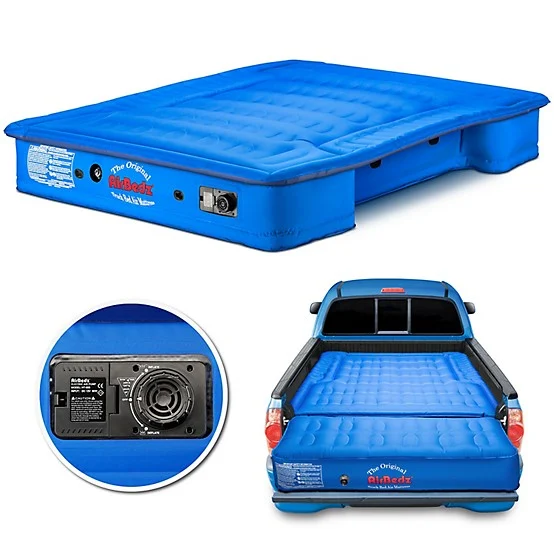 Pittman Outdoors Airbedz Original Truck Bed Air Mattress With Built In Pump With Rechargeable Battery, 5-5.8 Ft Truck Bed, Blue