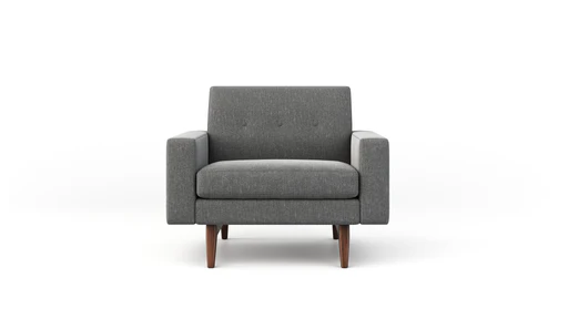 Tyler Chair (37" Deep X 40" Wide) - Kravet/standard/walnut Finish