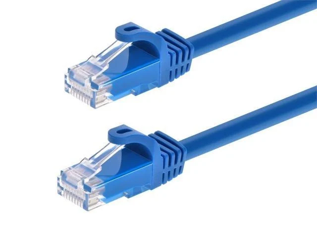 Monoprice Cat6 Ethernet Patch Cable - 3 Feet - Blue | Network Internet Cord - Rj45, Stranded, 550mhz, Utp, Pure Bare Copper Wire, 24awg - Flexboot Series