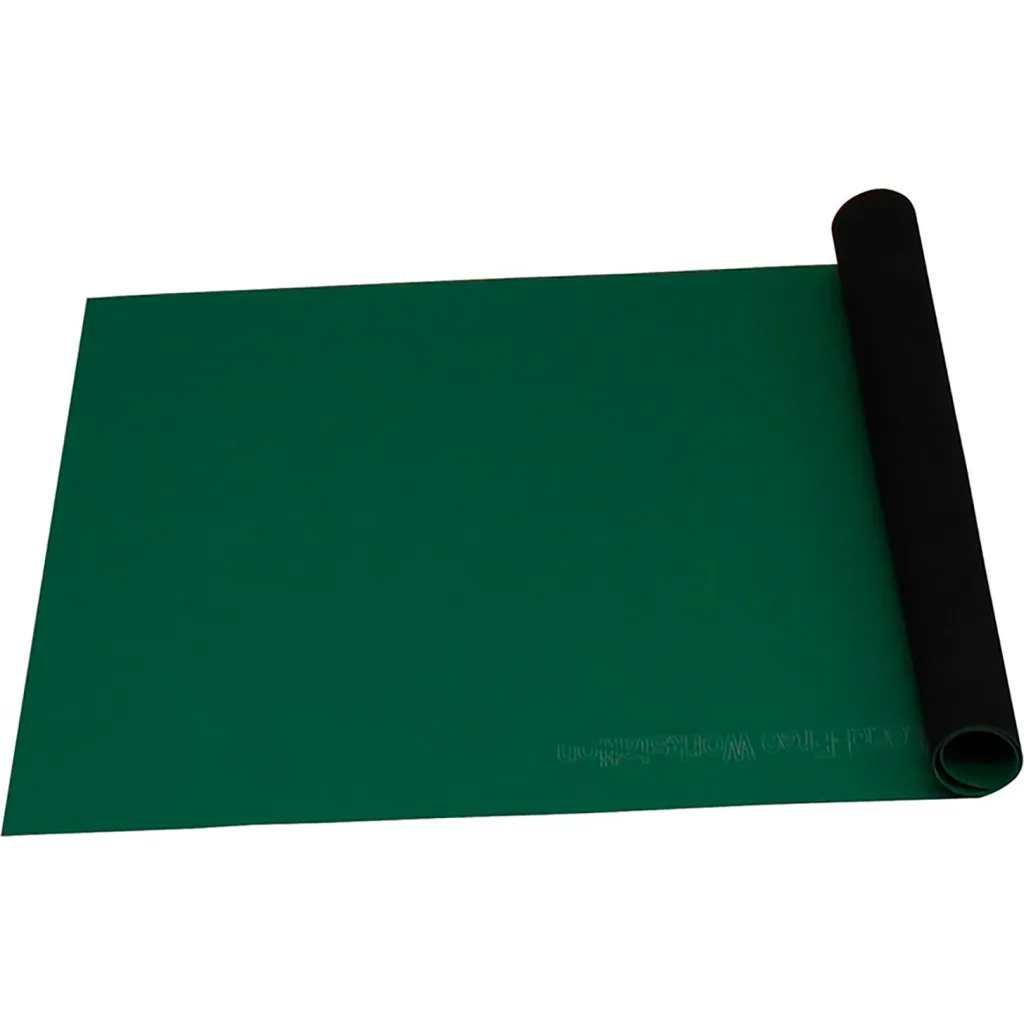 Desco Statfree T2 Plus Dissipative Dual Layer Rubber Roll Green 0.060 Inch X 24 Inch X 40 Ft