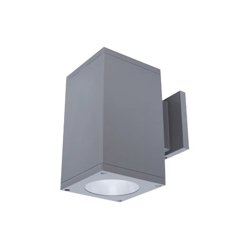 Wac Dc-ws0622 Cube Architectural 6" 22w Led Single Wall Mount, Straight Up Or Down - 3500k/graphite/38°