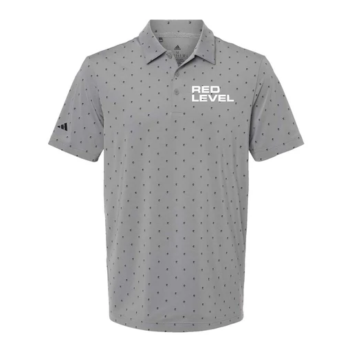 Red Level Adidas - Pine Tree Polo Embroidery - Grey Three/ Black S4/2x Large