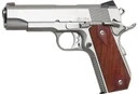 Dan Wesson 01912 Commander Classic Ca Compliant 45 Acp 8+1 4.25 In Stainless Match Grade Barrel, Brushed Stainless Steel Serrated Slide & Bobtail Frame, Wood Grip, Pistol