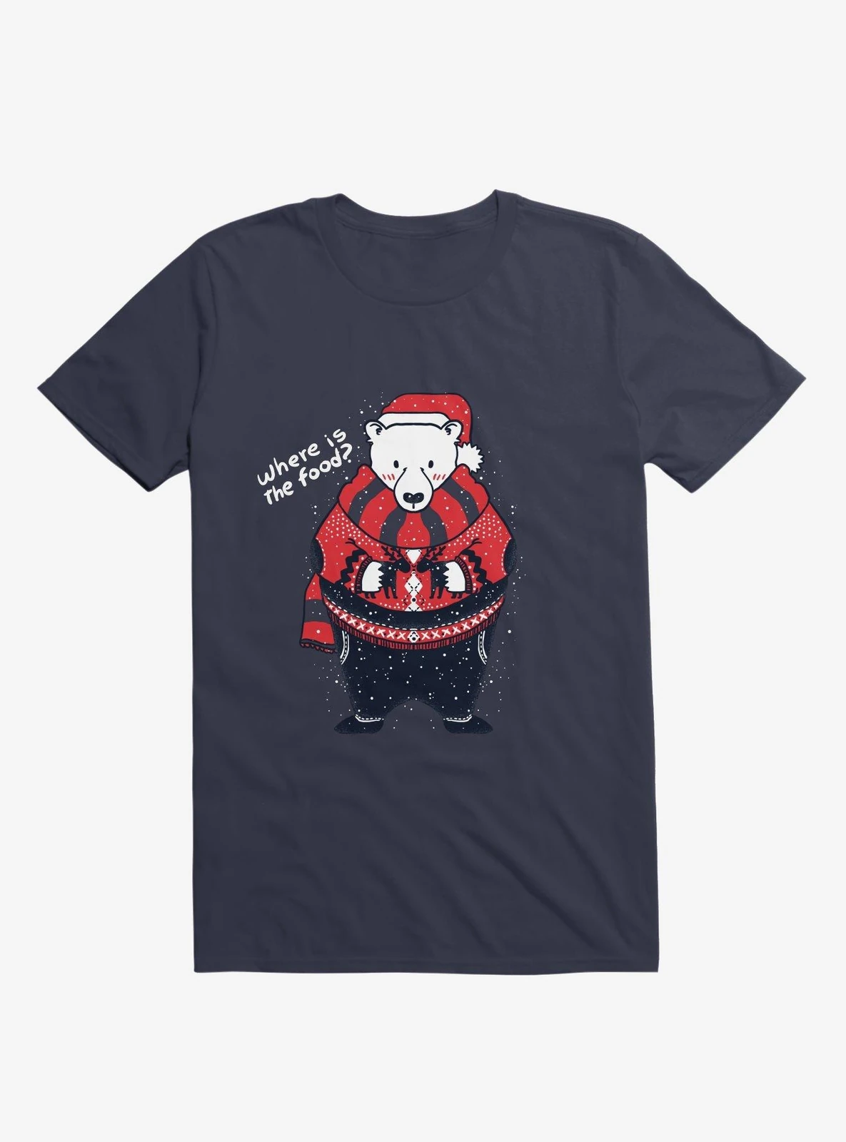 Where Is The Food T-shirt - Blue