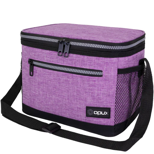 Classic Leakproof Insulated Lunch Box - 14 Cans - Heather Pink