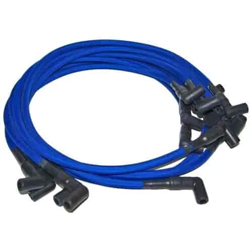 Dui C9052bl: Plug Wires- Hei Term -blue-s.b. Chevy- 1-4 Around Front- 5-8 Under Headers-