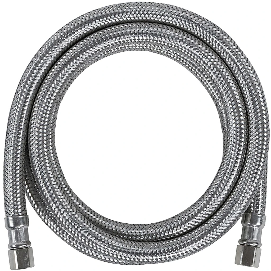 Certified Appliance Accessories Braided Stainless Steel Ice Maker Connector - 48" - Silver, Stainless Steel - Im48ss