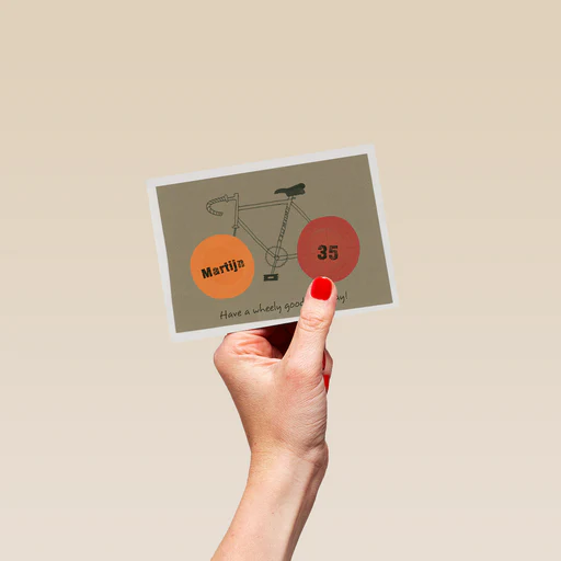 Personalised Have A Wheely Good Birthday Cycling Card