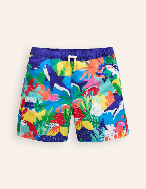 Badeshorts Bunt Regenbogen Riff