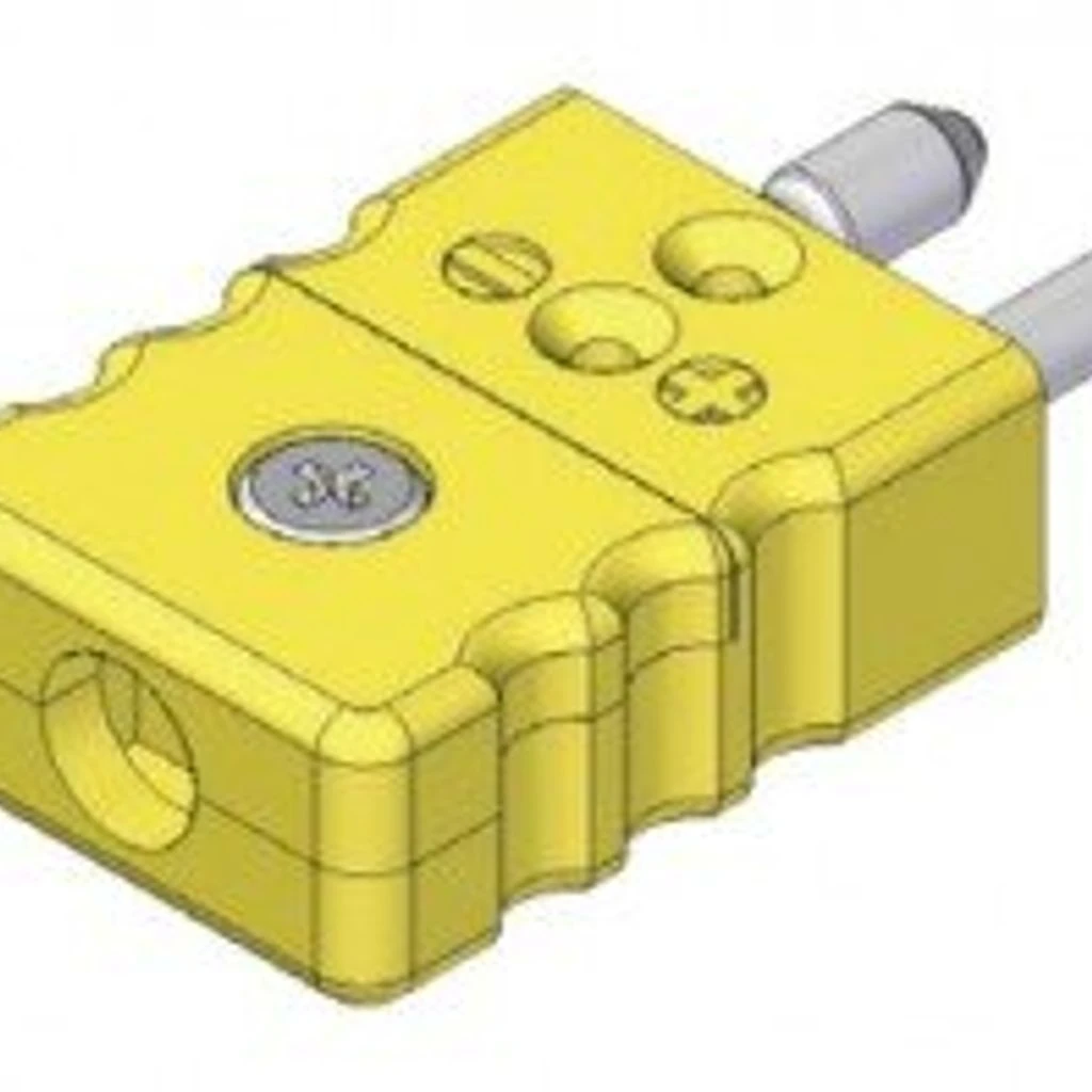 Watlow Scm-j-nat Type-j Standard Connector, 425°f, Male Plug
