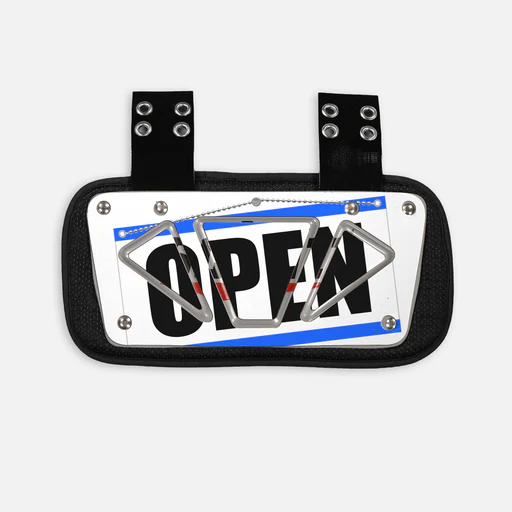 Open Sign Sticker For Backplate - Schutt Back Plate Ventilated Varsity