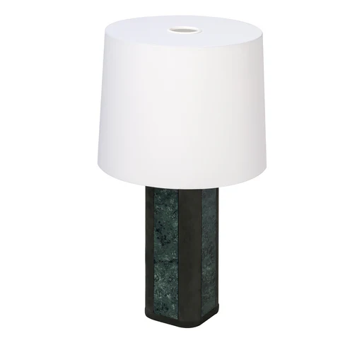 Solferino Small Green Guatemala Marble Table Lamp