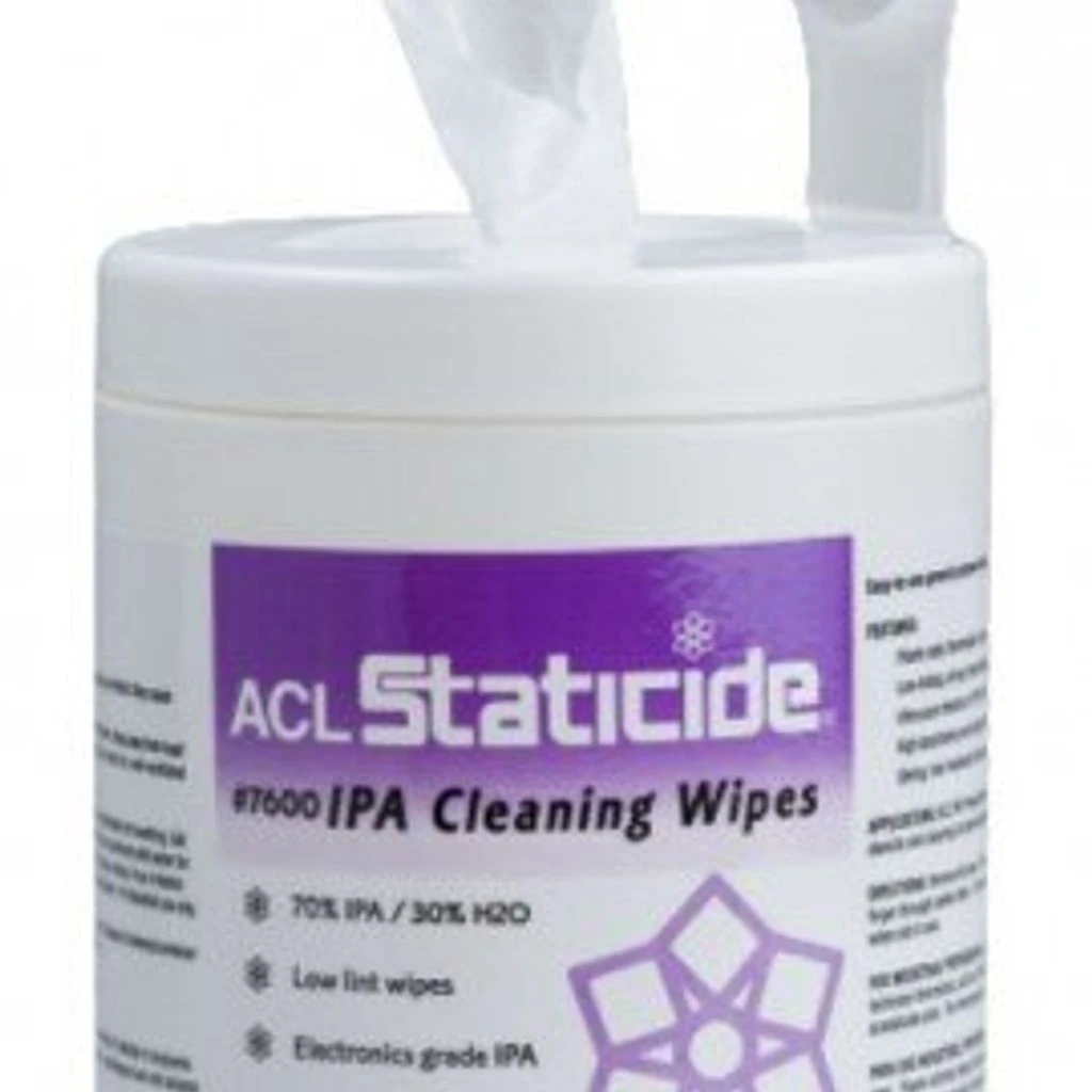 Acl Staticide 7630 Ipa Cleaning Wipes With Three Refill Rolls