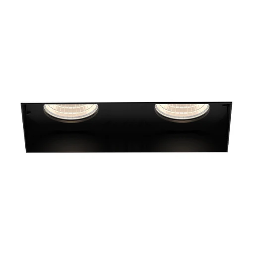 Eurofase Tgo2tl Tango 2 Light 20w Square Led Trimless Fixed Downlight, Linear Spread Lens - 3000k/black/38°