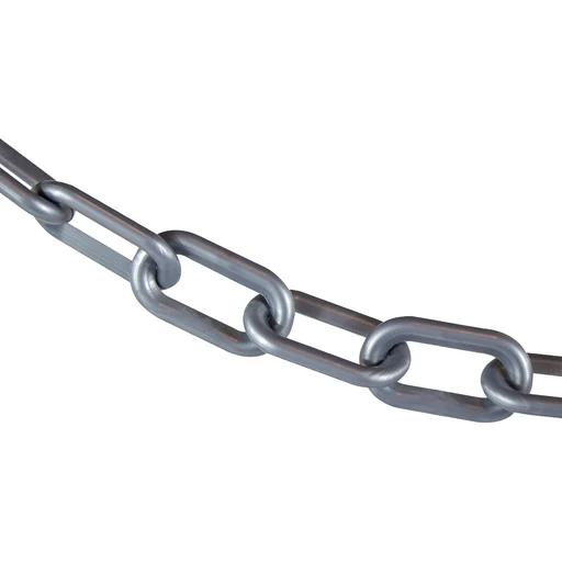 Silver Plastic Chain - 1.5 Inch/100 Feet
