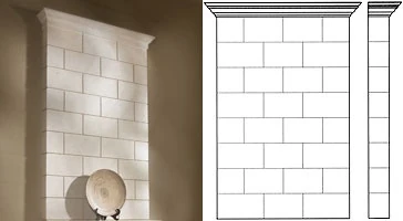 Classic Non Tapered Overmantel