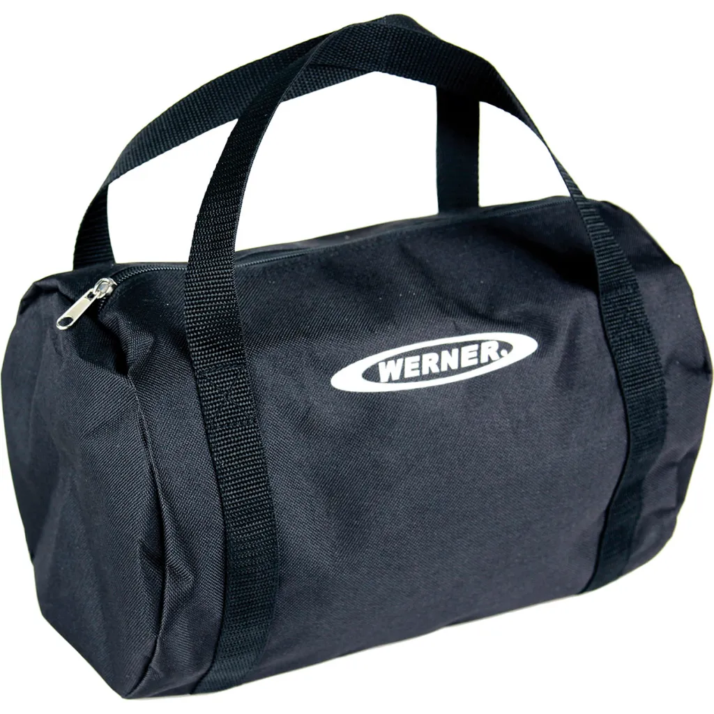 Werner Roofing Duffel Bag Kit Pass-thru Buckle Harness 6 Feet Cross Arm Strap 100 Feet Rope