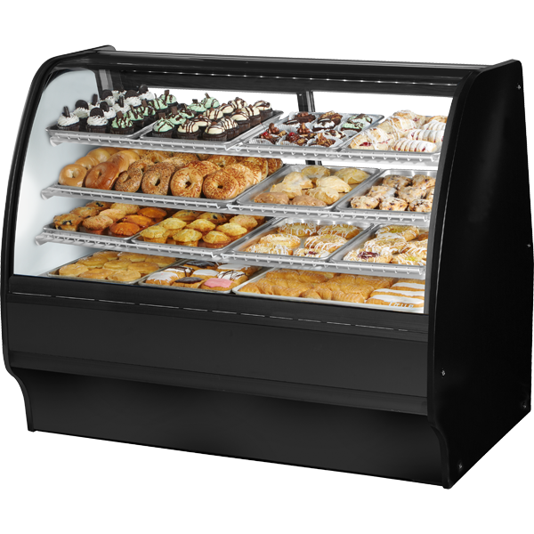 Tgm-dc-59-sc/sc-b-w Fixed Front Curved Glass, Solid Colored End Dry Case With Black Exterior And White Interior
