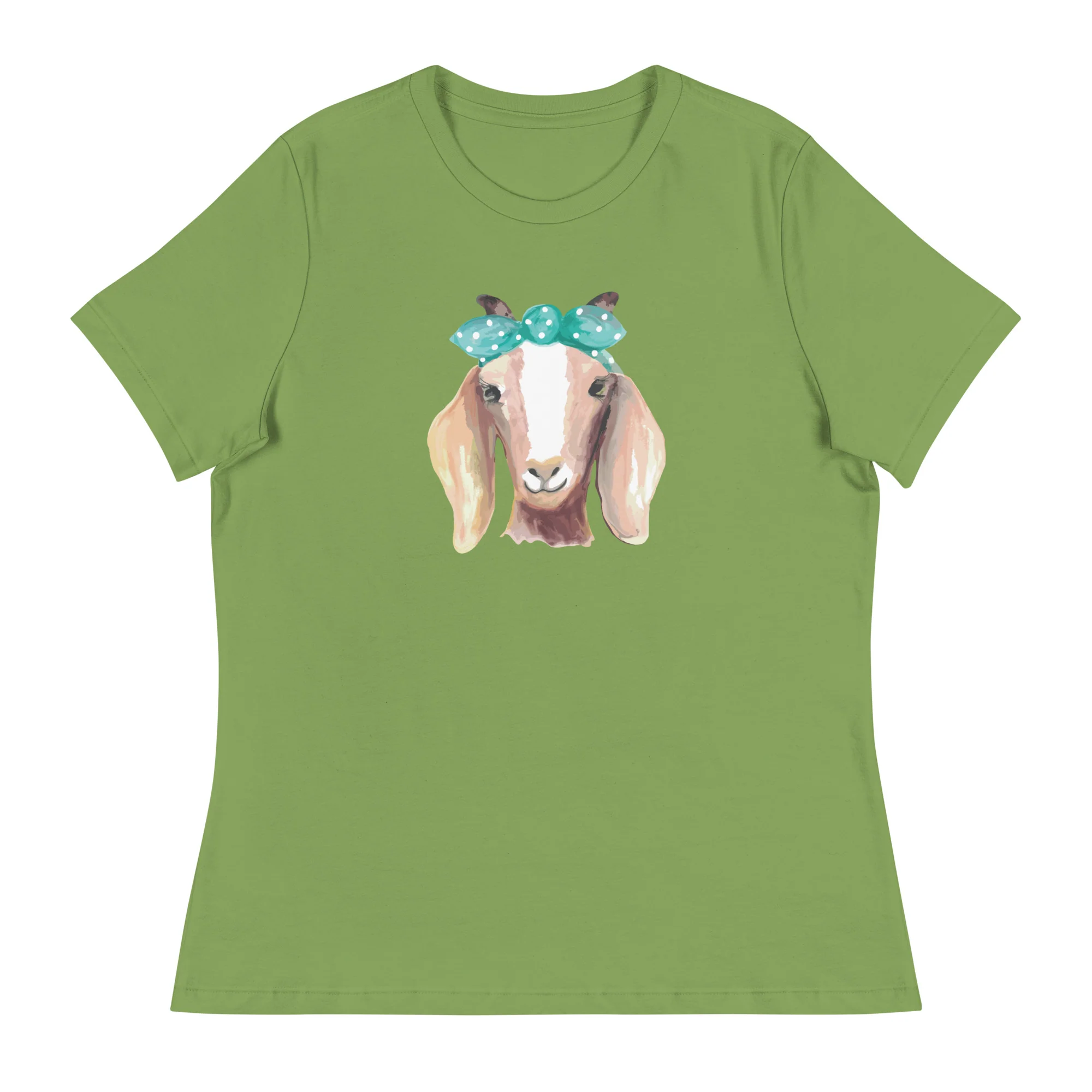 Gentle Goat Women's Relaxed T-shirt - Leaf/m