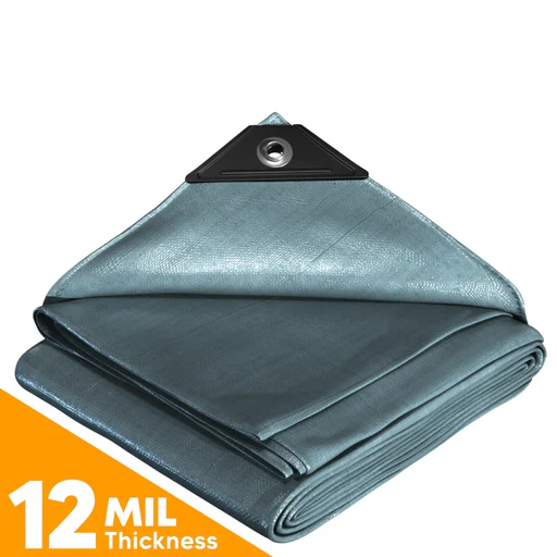 Silver Poly Tarps - 30' X 60'