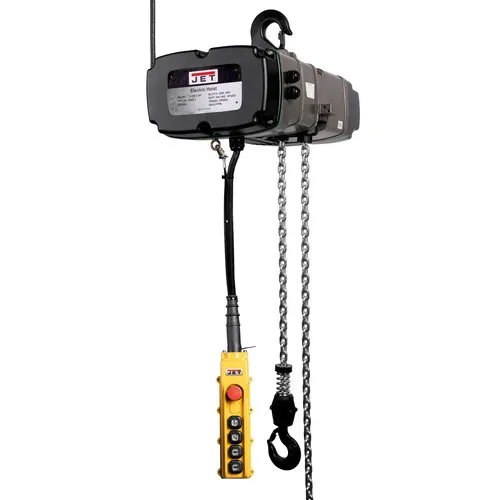 Jet 460v 6.9 Amp Ts Series 2 Speed 1/2 Ton 15 Ft. Lift 3-phase Electric Chain Hoist - Jt9-144002