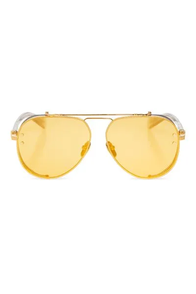 Balmain Eyewear Capitane Pilot Frame Sunglasses