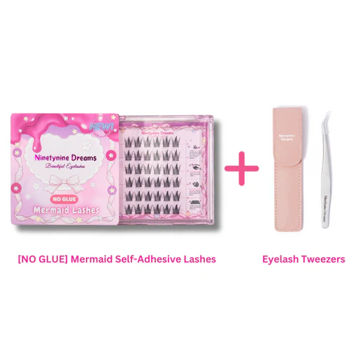 [no Glue] Mermaid Lashes - 1 Pack + Tweezers