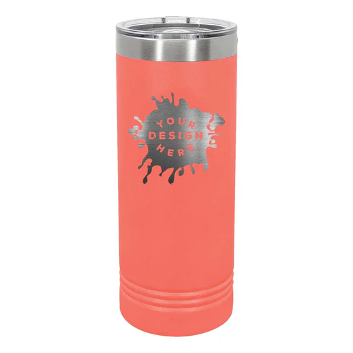 Custom Engraved Polar Camel 22 Oz. Skinny Tumbler - Coral