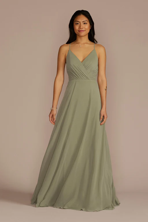 Spaghetti Strap Full Skirt Dress