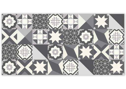 Alfombra Vinílica Oporto Gris - 90x270 Cm