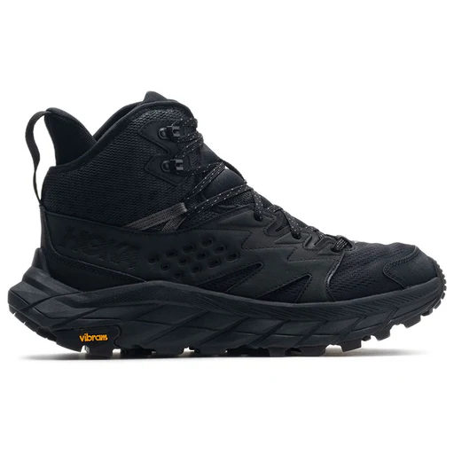 Hoka Anacapa Breeze Mid Textile Synthetic Men's Ankle Black Black Boots - Uk 12 | Us 12.5 Men | Eu 47 1/3