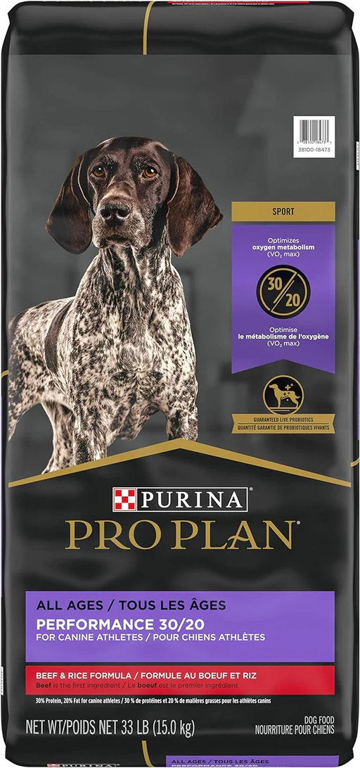 Sport Performance 30/20 Chicken And Rice Formula High Protein Dog Food - Beef Bison/33 Pound (pack Of 1)