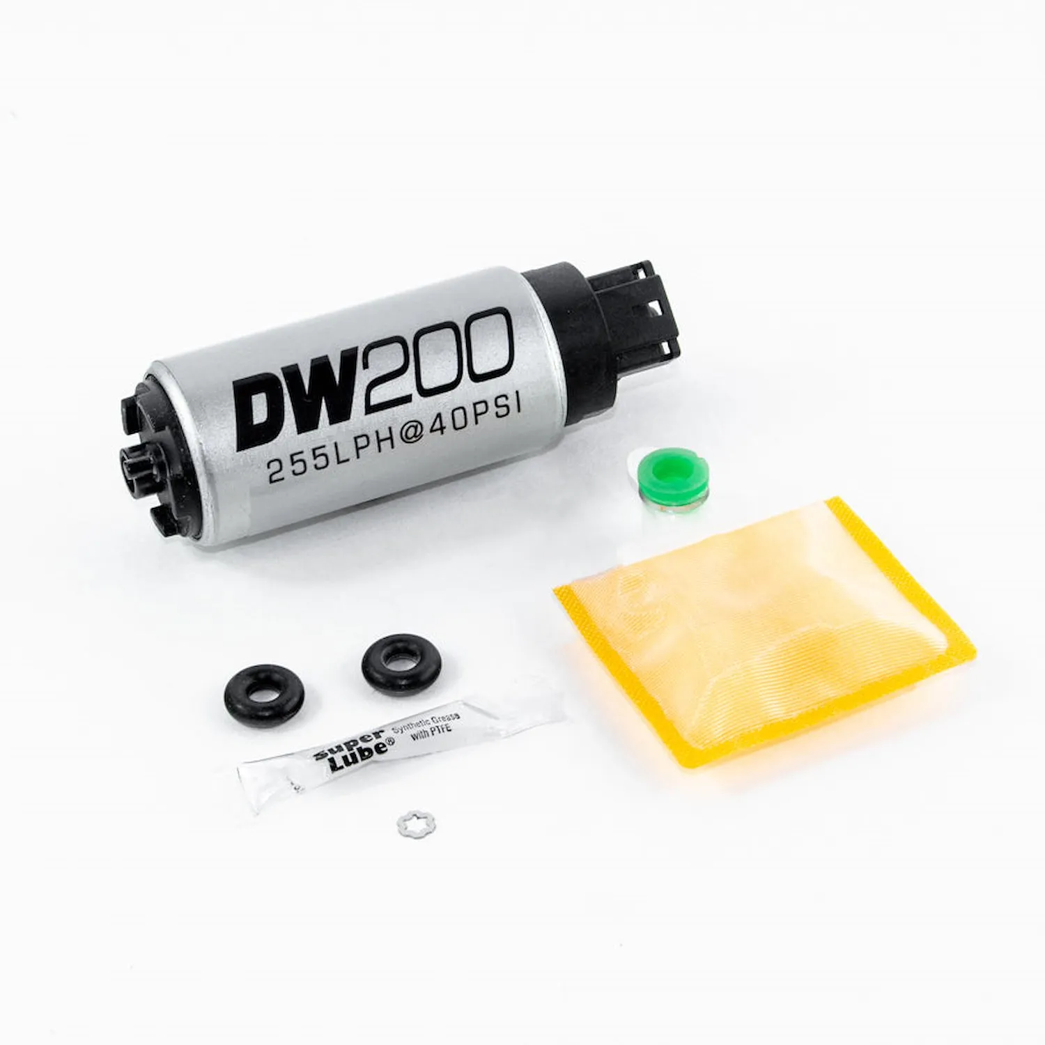 Deatschwerks 92010847 Dw200 Series 255lph In-tank Fuel Pump W/ Install Kit For Eclipse (turbo Awd) 95-98 And Evo 8/9 2003-2006