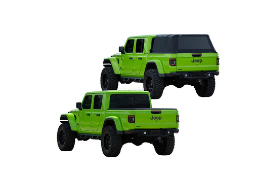 Düha Fas-top Tonneau Cover For 2020-2025 Jeep Gladiator With Anodized Black Coating (without Internal Rail System)