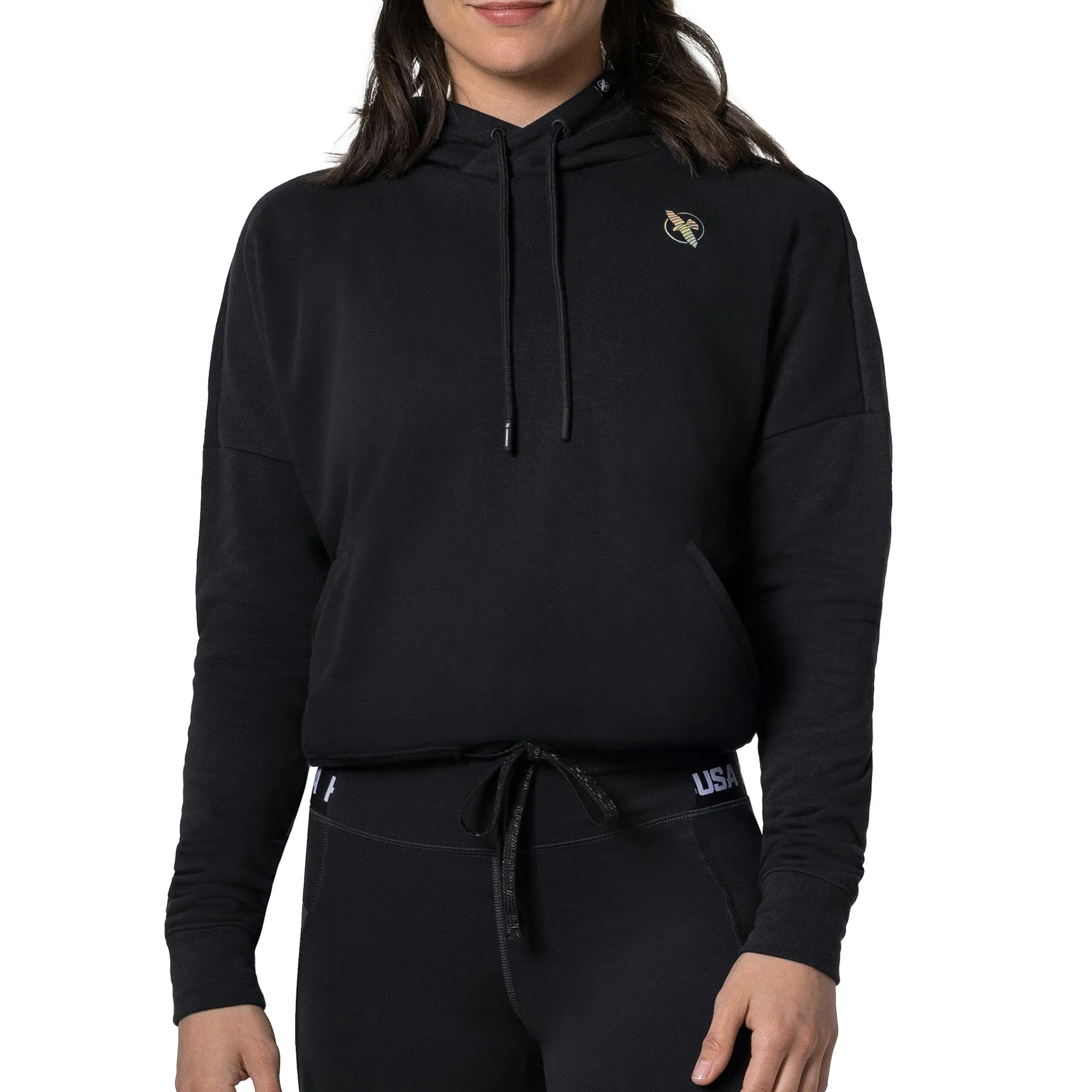 Hayabusa Women’s Cozy Fleece Cropped Hoodie - Black