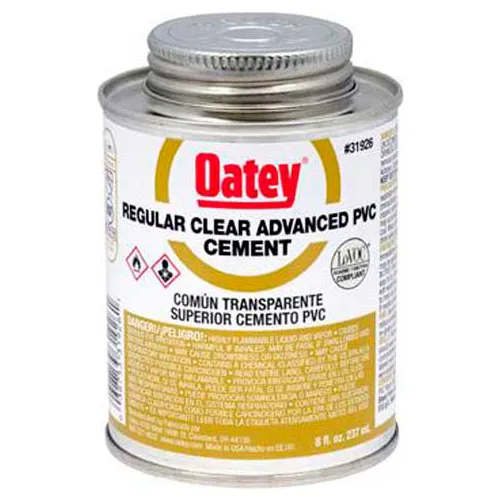 Oatey 31929 Pvc Regular Clear Advanced - Wide Mouth Can 1 Gallon - Pkg Qty 6