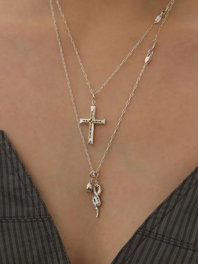 Cross Pendant Necklace [silver]