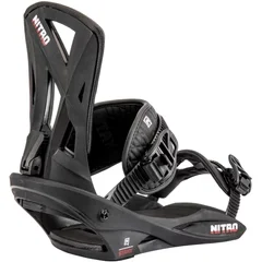 Nitro Staxx 2024 Men's Snowboard Bindings - White