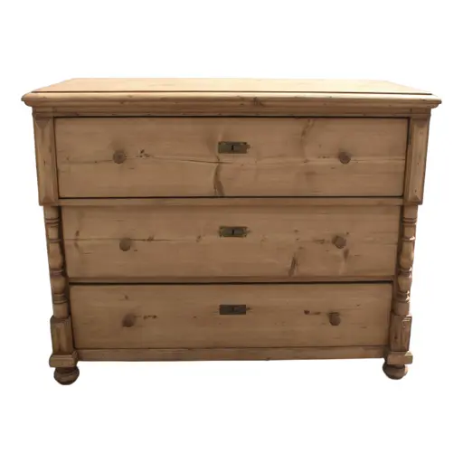 Pine Chest Of Three Drawers, Hungary
