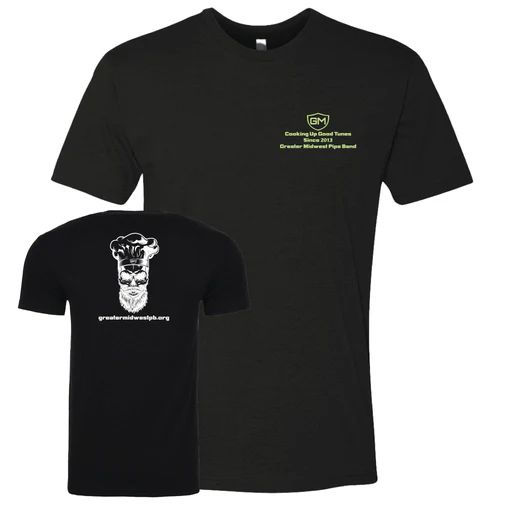 Greater Midwest Band Chef Unisex Blended Custom T-shirt Printed - Black/s