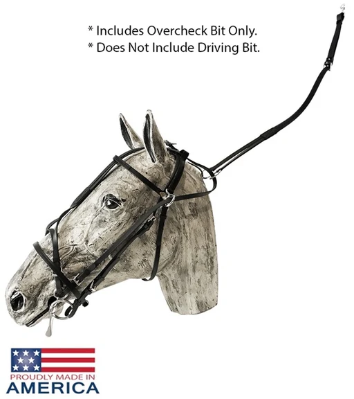 Feather-weight Us Style Double Overcheck Bridle