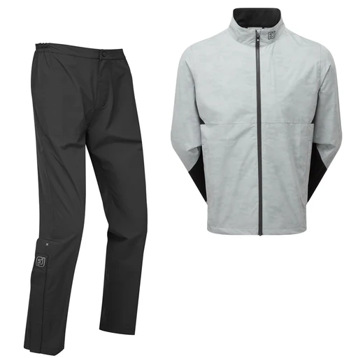 Footjoy Hydrolite X Waterproof Suit - Grey Camo/black